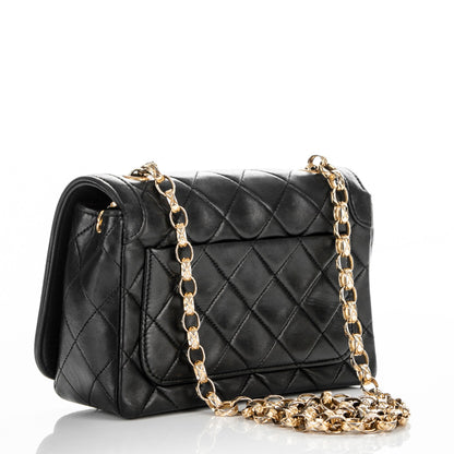 Chanel Lambskin Quilted Small Single Flap Black 3 of 7