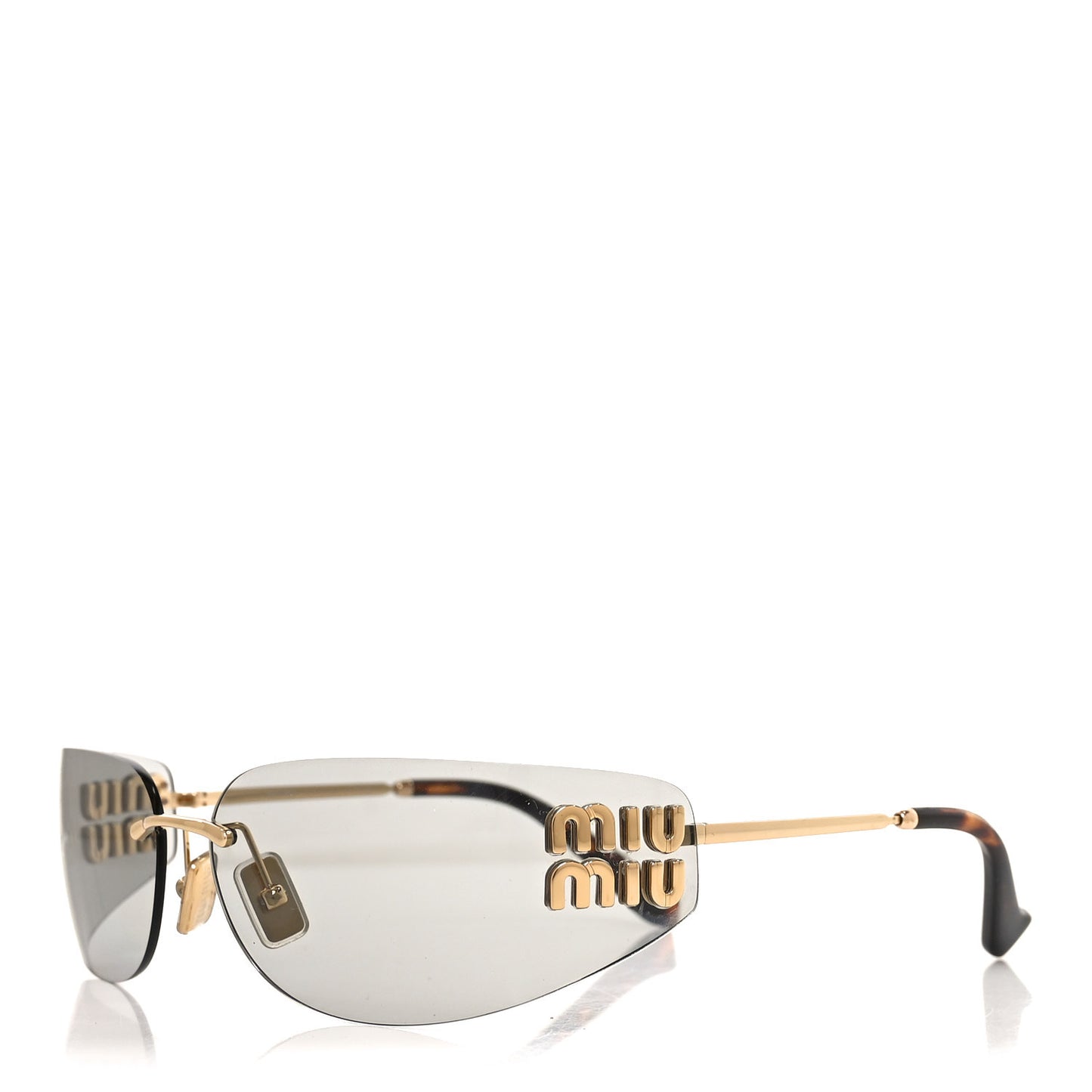 Metal Aube Sunglasses SMUA51 Gold Tortoise
