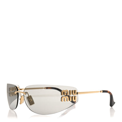 Miu Miu Metal Aube Sunglasses SMUA51 Gold Tortoise 1 of 7