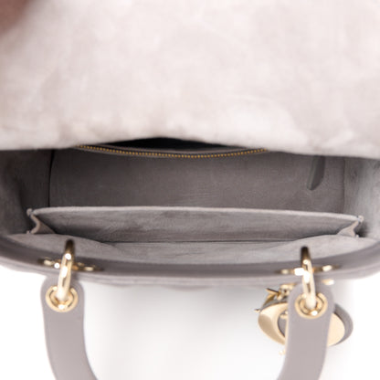 Christian Dior Lambskin Cannage Medium Lady Dior Grey 5 of 10