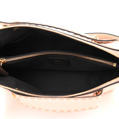 Fendi Vitello King Logo Embossed Medium By The Way Boston Bag Light Rose 5 of 8