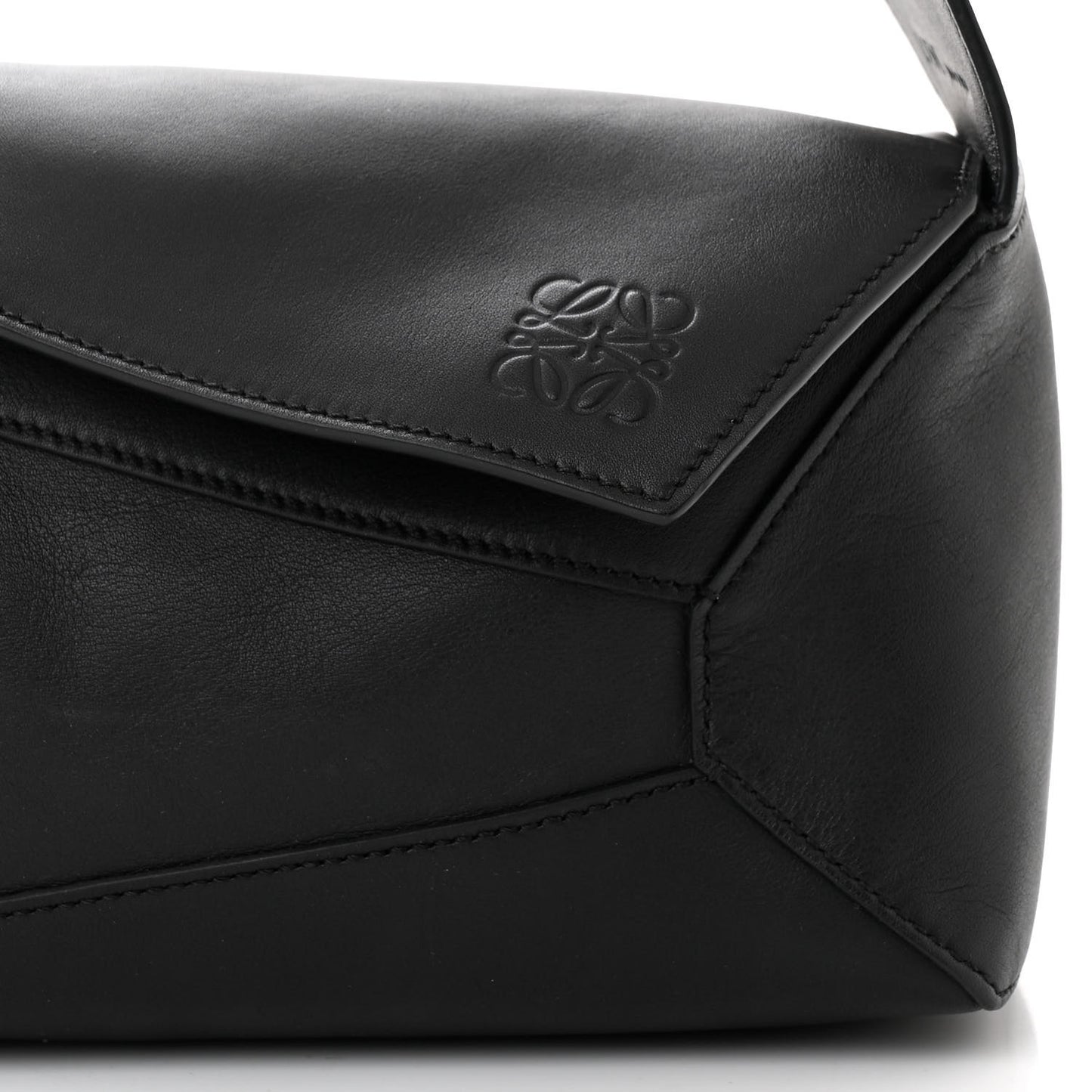 Calfskin Puzzle Hobo Black