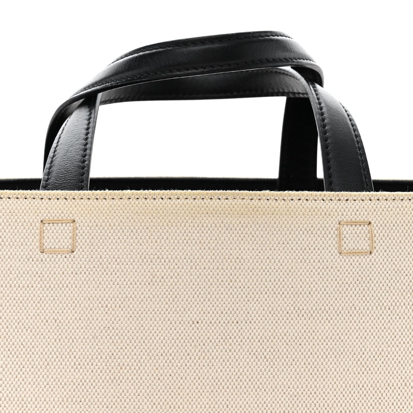 Canvas Logo 4G Embossed Medium Tote Beige Black