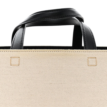 Givenchy Canvas Logo 4G Embossed Medium Tote Beige Black 11 of 14