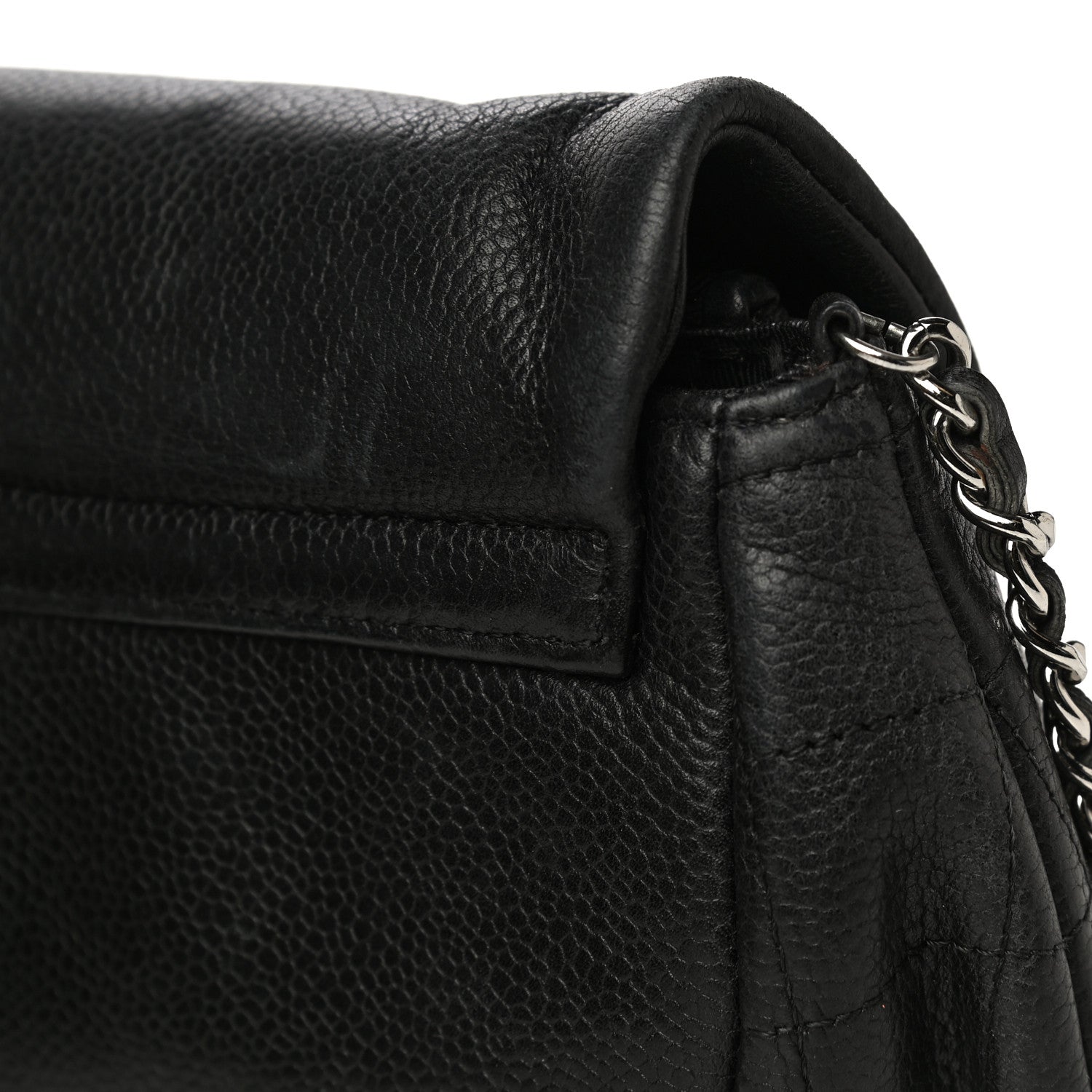 Chanel Caviar Half Moon Wallet On Chain WOC Black 23 of 23