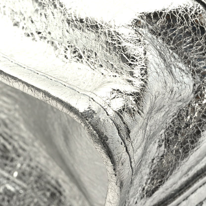 Balenciaga Metallic Calfskin S Bazar Shopper Tote Silver Hardware 10 of 11