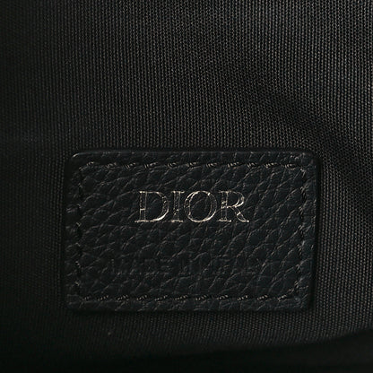 Christian Dior Grained Calfskin Mens Saddle Bag Black 6 of 7