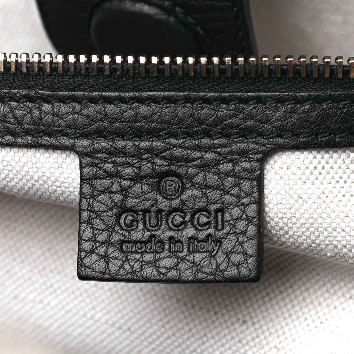 Gucci Canvas Cellarius Calfskin Flora Knight Large Bamboo Shopper Tote Black 7 of 10