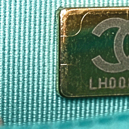 Chanel Lambskin Quilted Trendy CC Wallet On Chain WOC Turquoise 7 of 10