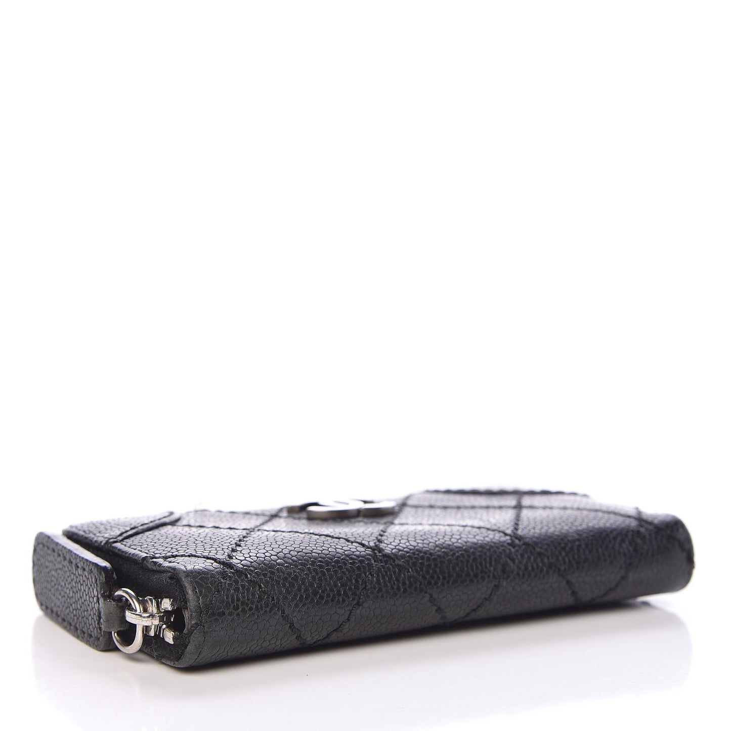 Caviar Outdoor Ligne Zip Coin Purse Wallet Black