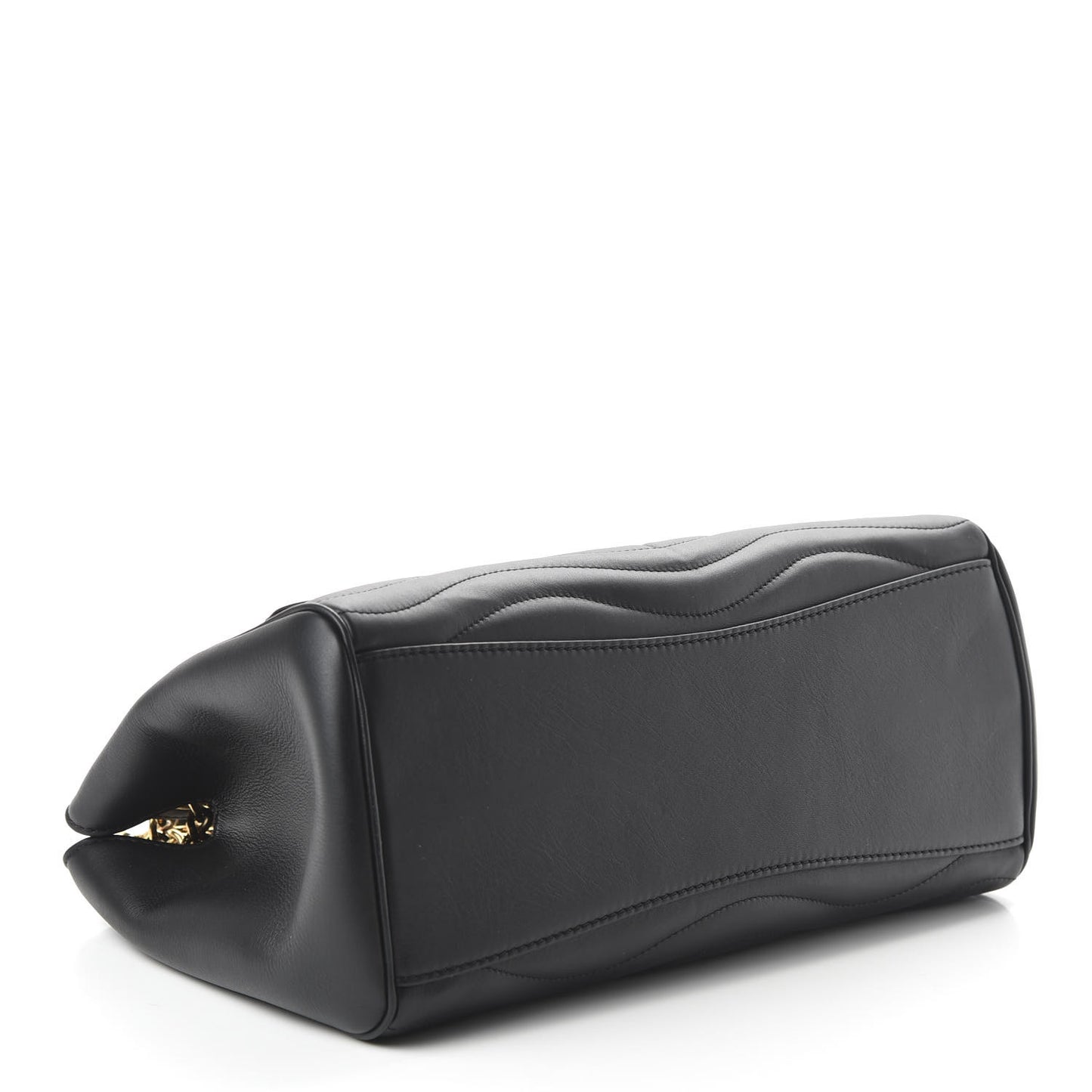 Calfskin New Wave Chain Tote Black