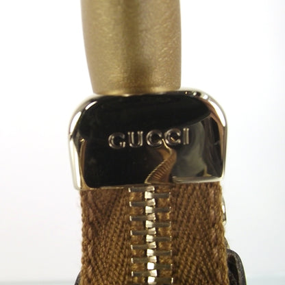 Gucci Monogram Crystal D Gold Hobo 9 of 10