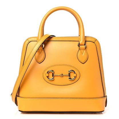 Gucci Boarded Plutone Calfskin Small Horsebit 1955 Top Handle Bag Crop 1 of 10