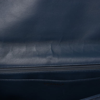 Chanel Lambskin Quilted Maxi Single Flap Blue 9 of 9