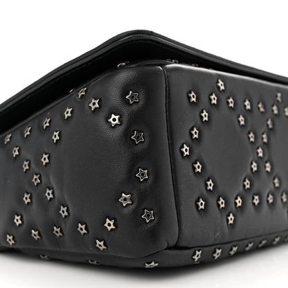 Christian Dior Calfskin Lucky Star Macrocannage Medium Caro Bag Black 9 of 11