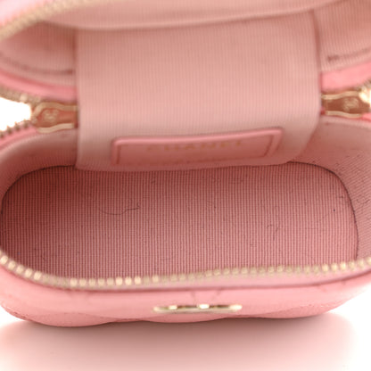 Chanel Caviar Quilted Small Handle With Care Vanity Case With Chain Pink 5 of 9