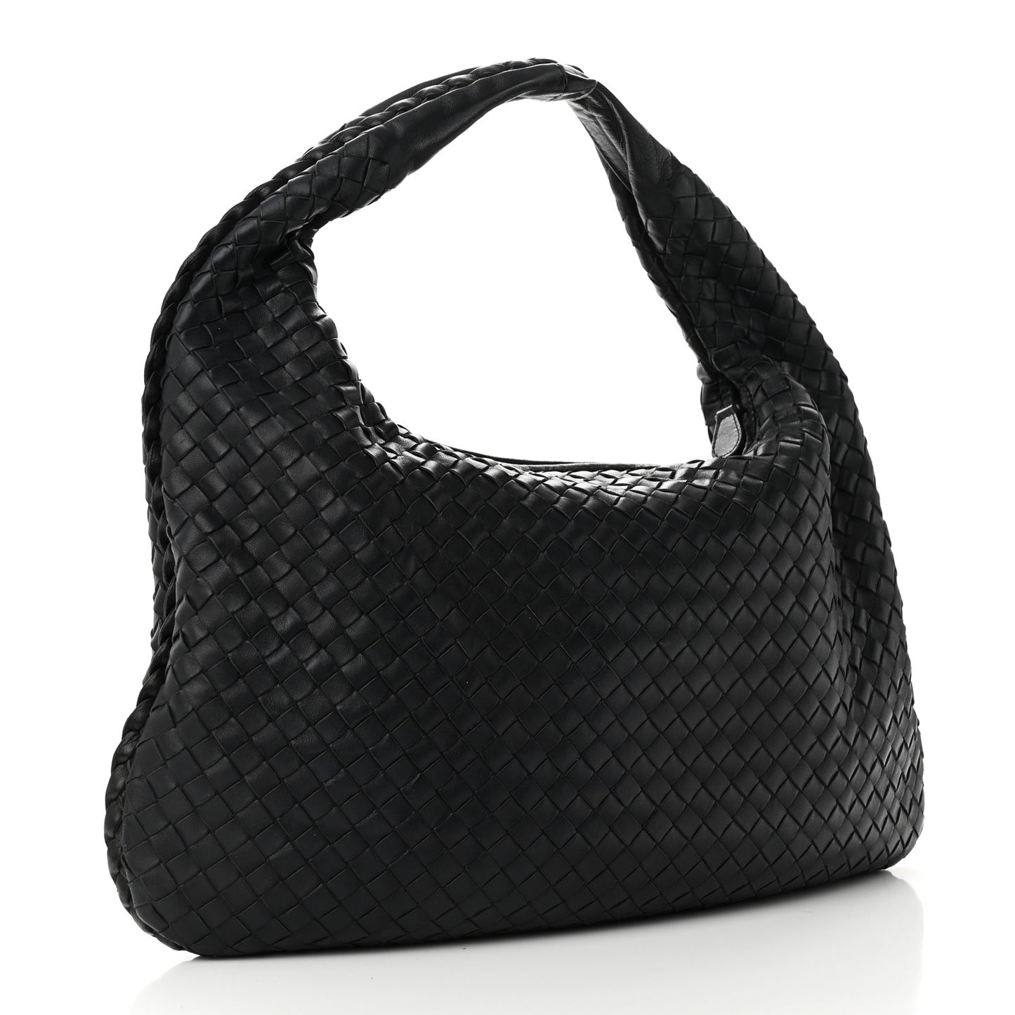 Nappa Intrecciato Medium Veneta Hobo Navy