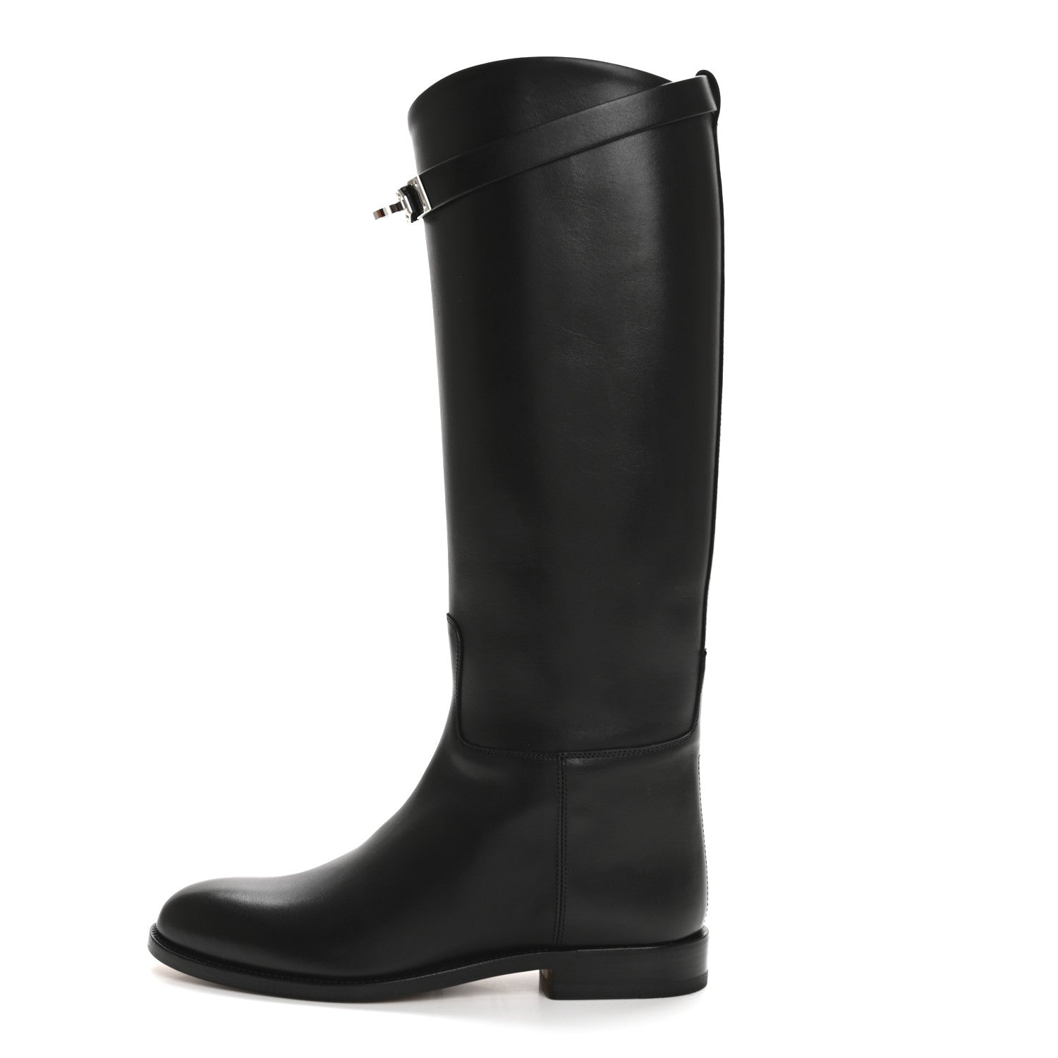 Hermes Box Kelly Jumping Boots 36 Black 1 of 9