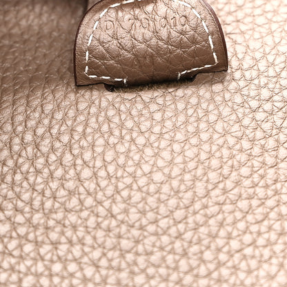 Hermes Taurillon Clemence Evelyne III PM Etoupe 7 of 11