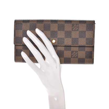 Louis Vuitton Damier Ebene Sarah Wallet 2 of 6