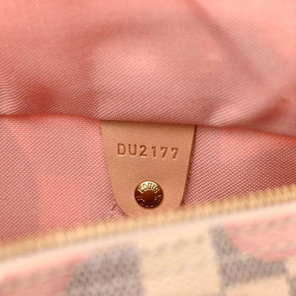 Louis Vuitton Damier Azur Tahitienne Speedy Bandouliere 30 Rose Ballerine 6 of 11