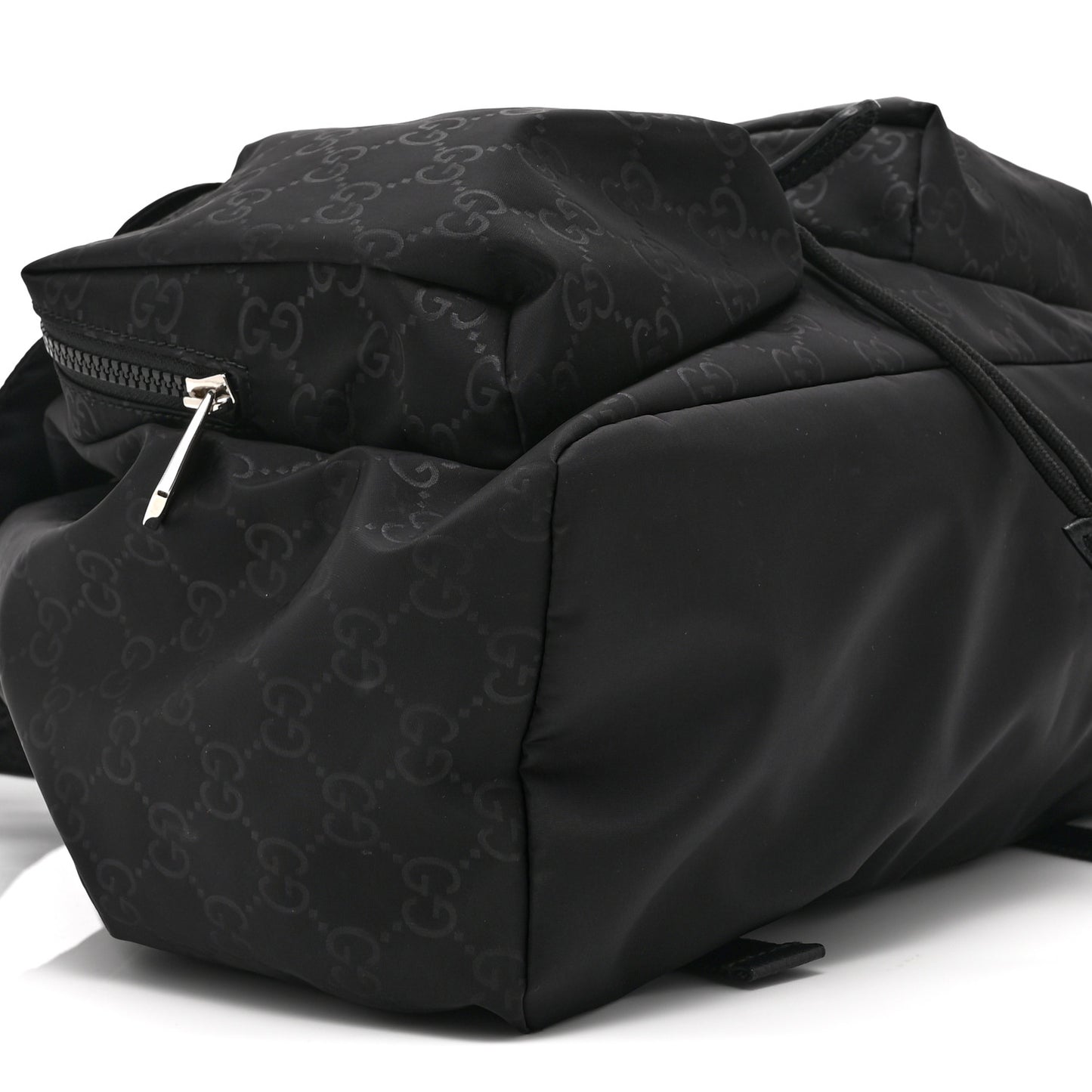 Nylon Monogram Small Single Buckle Backpack Black