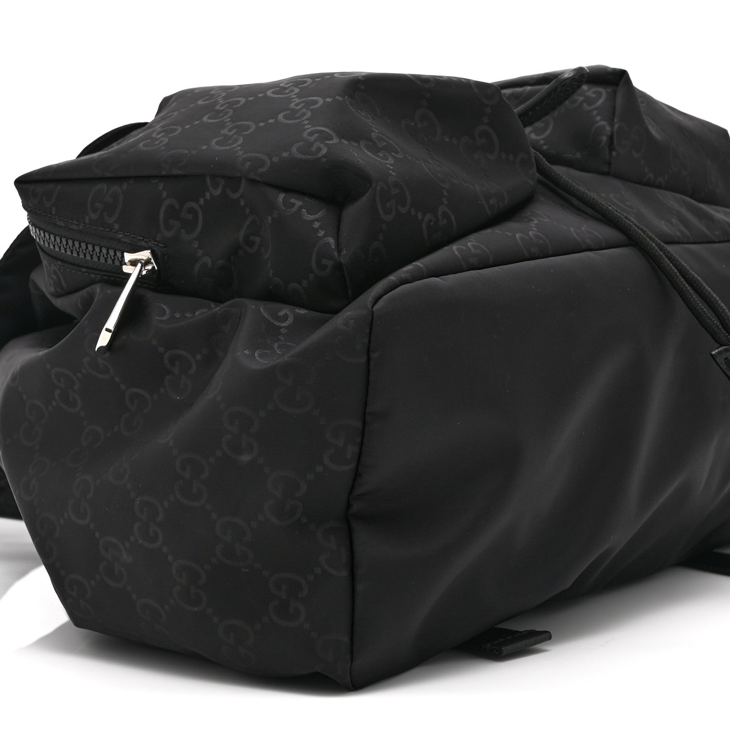 Gucci Nylon Monogram Small Single Buckle Backpack Black 9 of 10