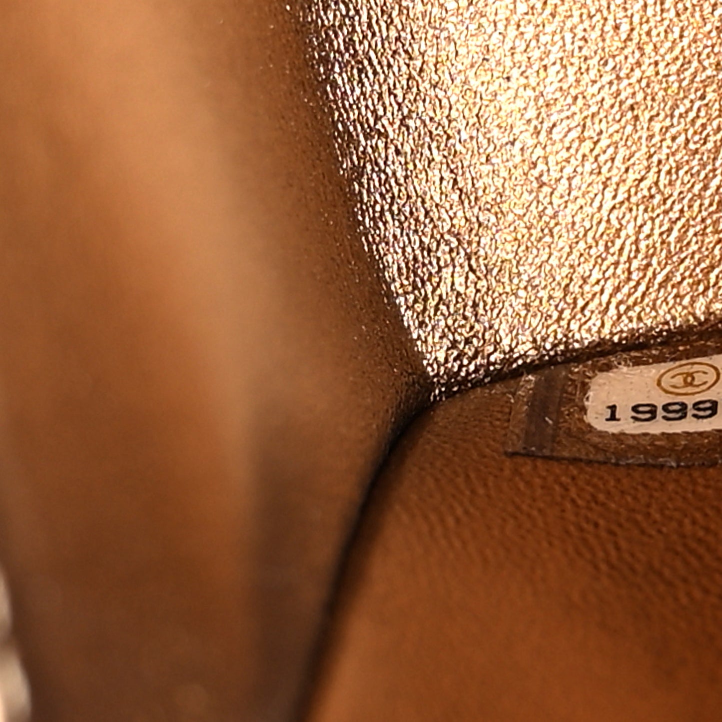 Snakeskin Calfskin Small Boy Flap Gold