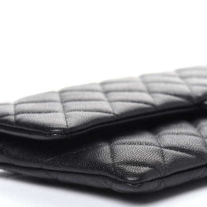 Chanel Caviar Quilted Flap Clutch Black 8 of 11