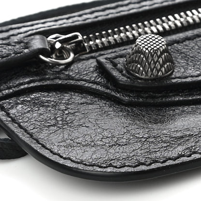 Balenciaga Agneau Giant 12 Silver Hardware Coin Purse Black 9 of 10