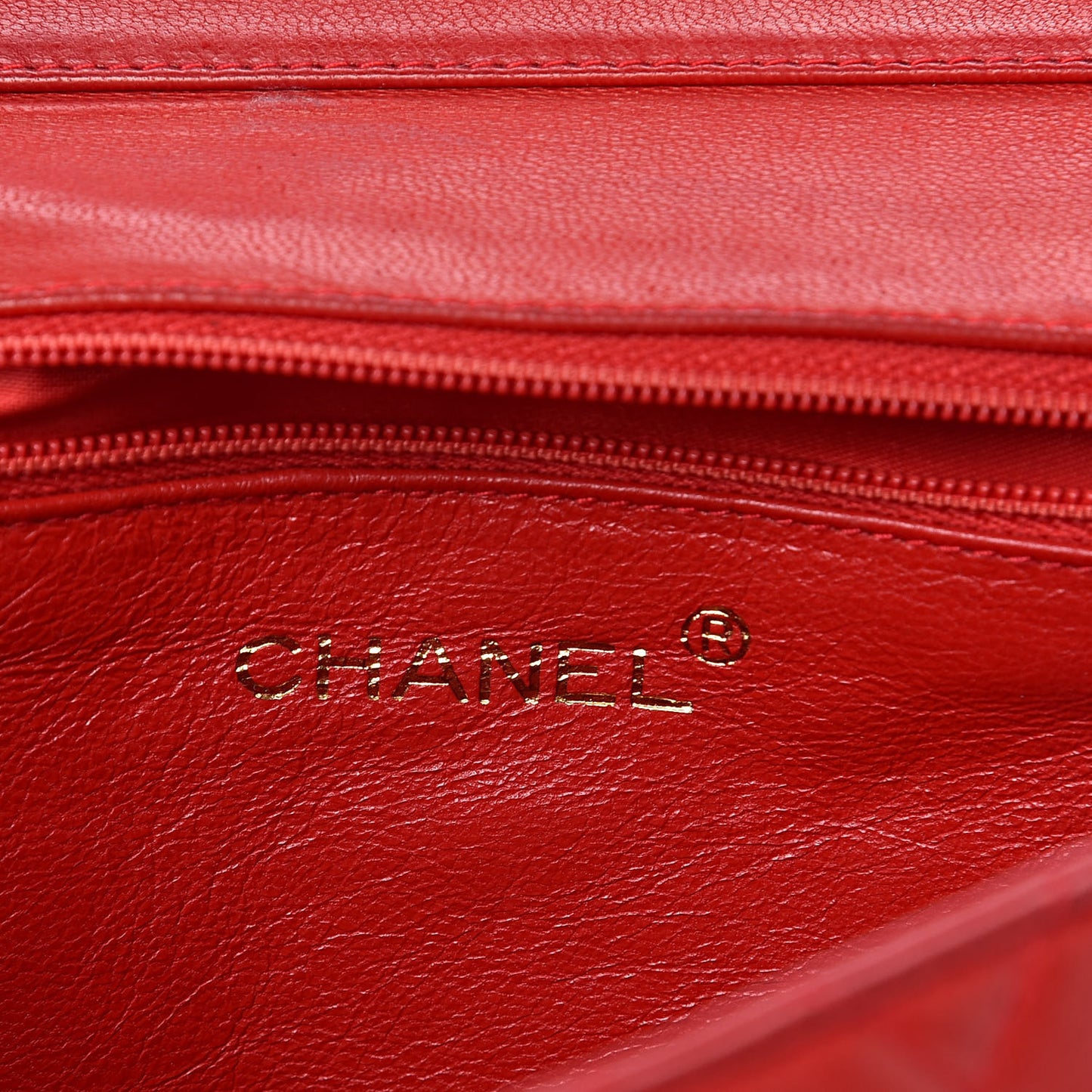 Lambskin Quilted CC Tassel Flap Red