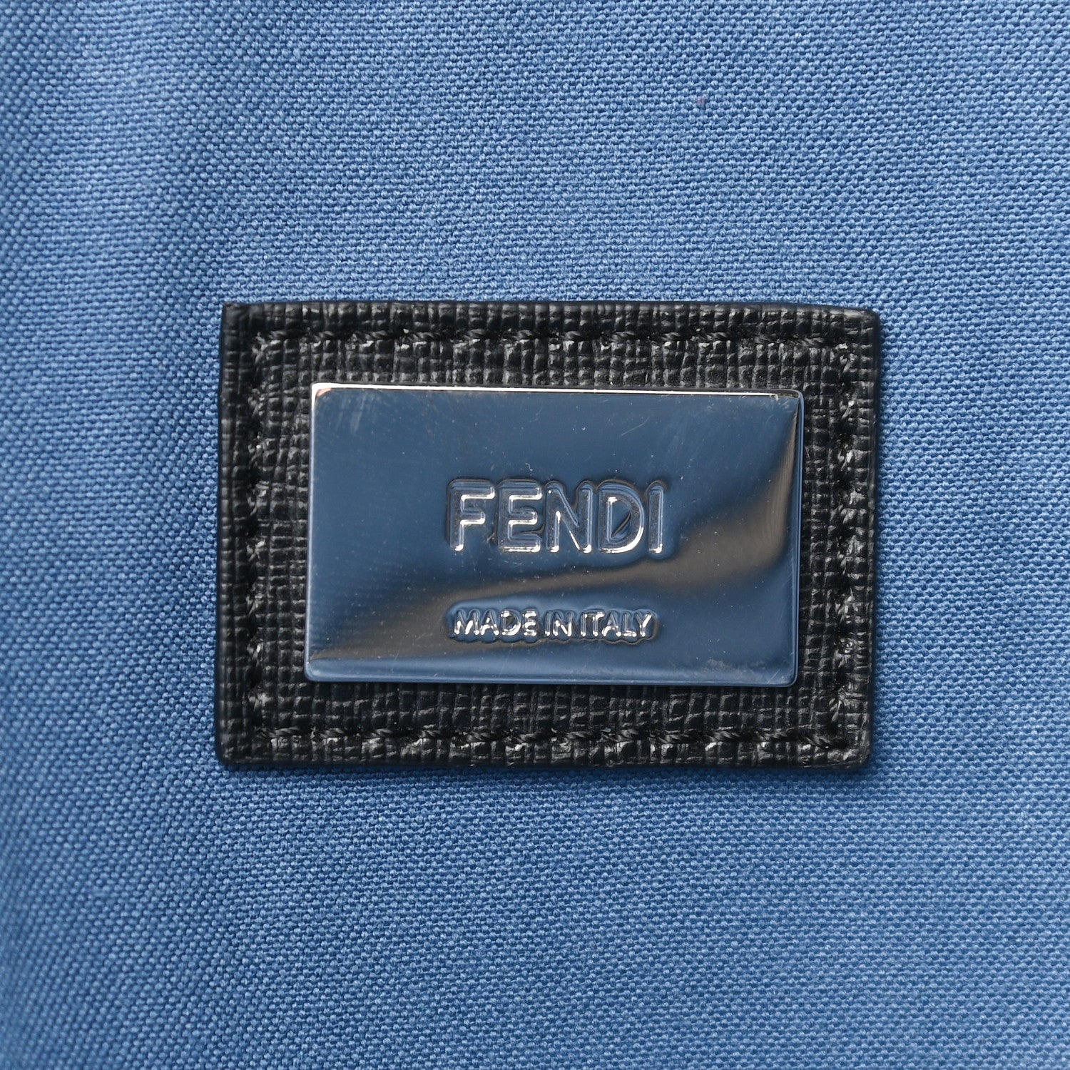 Fendi Vitello Elite Cuoio Monster Buggies Medium Roll Tote Black Multicolor Blue Cobalto 6 of 11