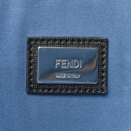 Fendi Vitello Elite Cuoio Monster Buggies Medium Roll Tote Black Multicolor Blue Cobalto 6 of 11