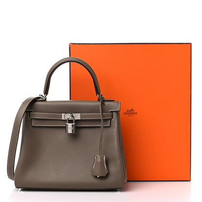 Hermes Swift Kelly Retourne 25 Etoupe 11 of 11