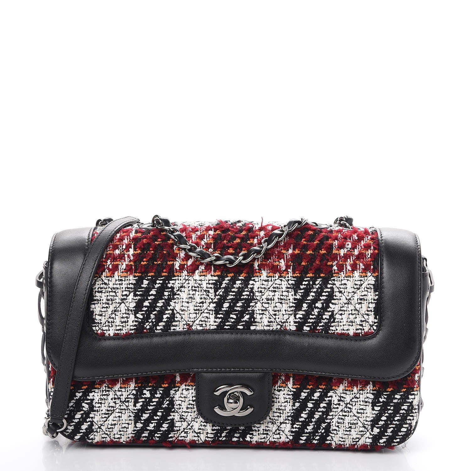 Chanel Tweed Quilted Calfskin Coco Corset Flap Multicolor 1 of 11