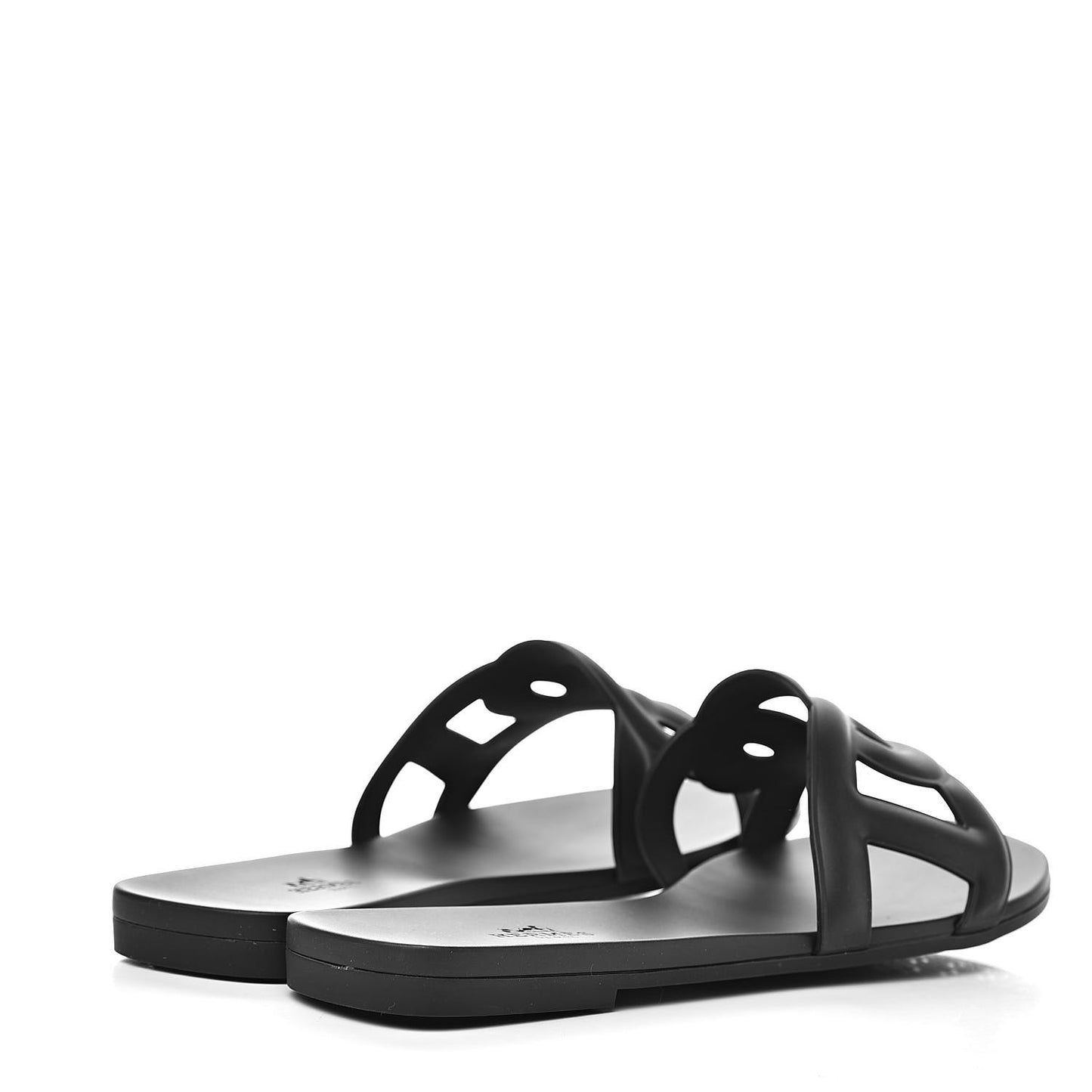 Rubber Aloha Sandals 39 Black