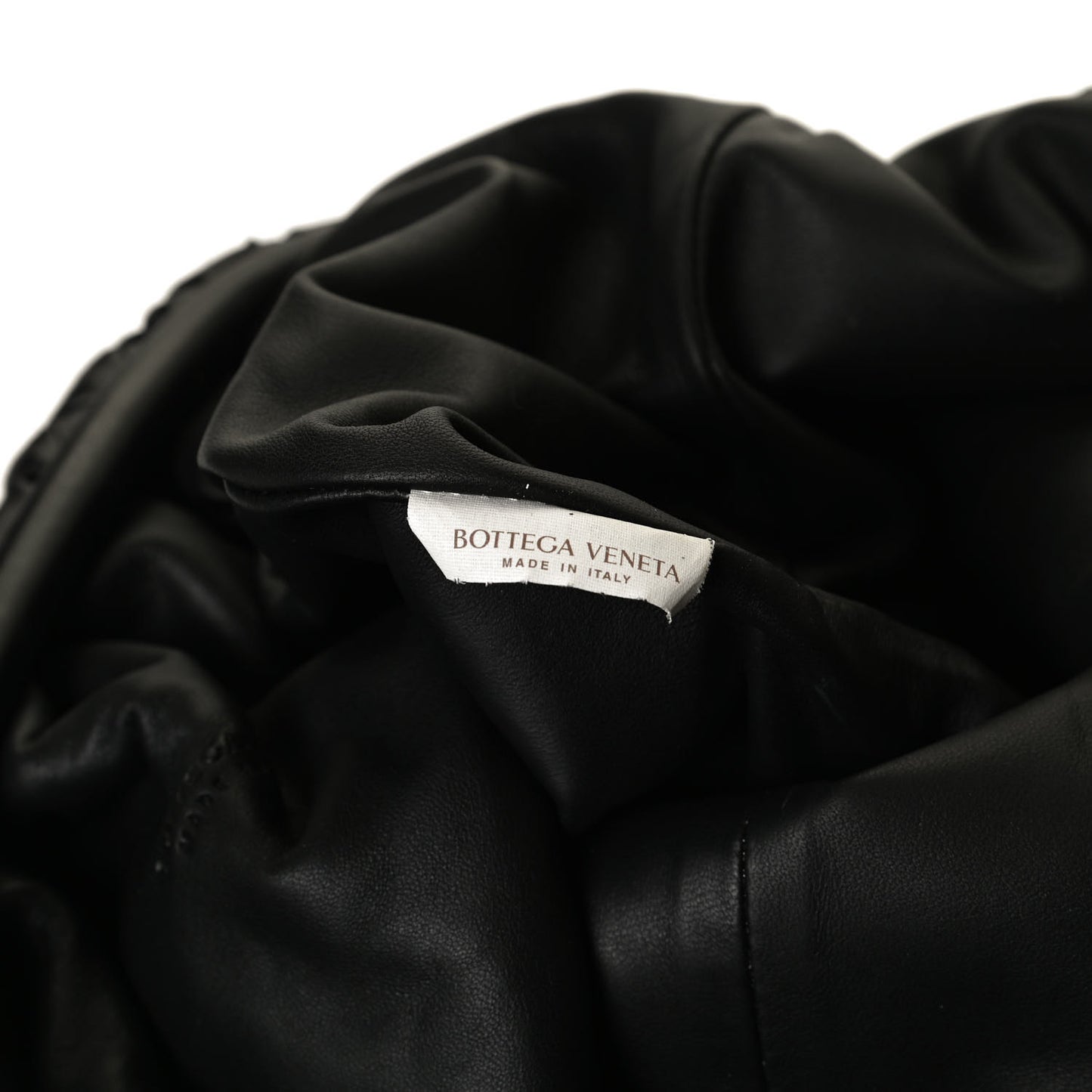 Nappa Maxi Intreccio The Pouch Oversized Clutch Black