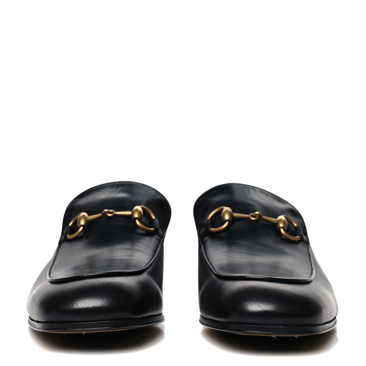 Gucci Goatskin Mens Horsebit Loafers 8 Black 2 of 8