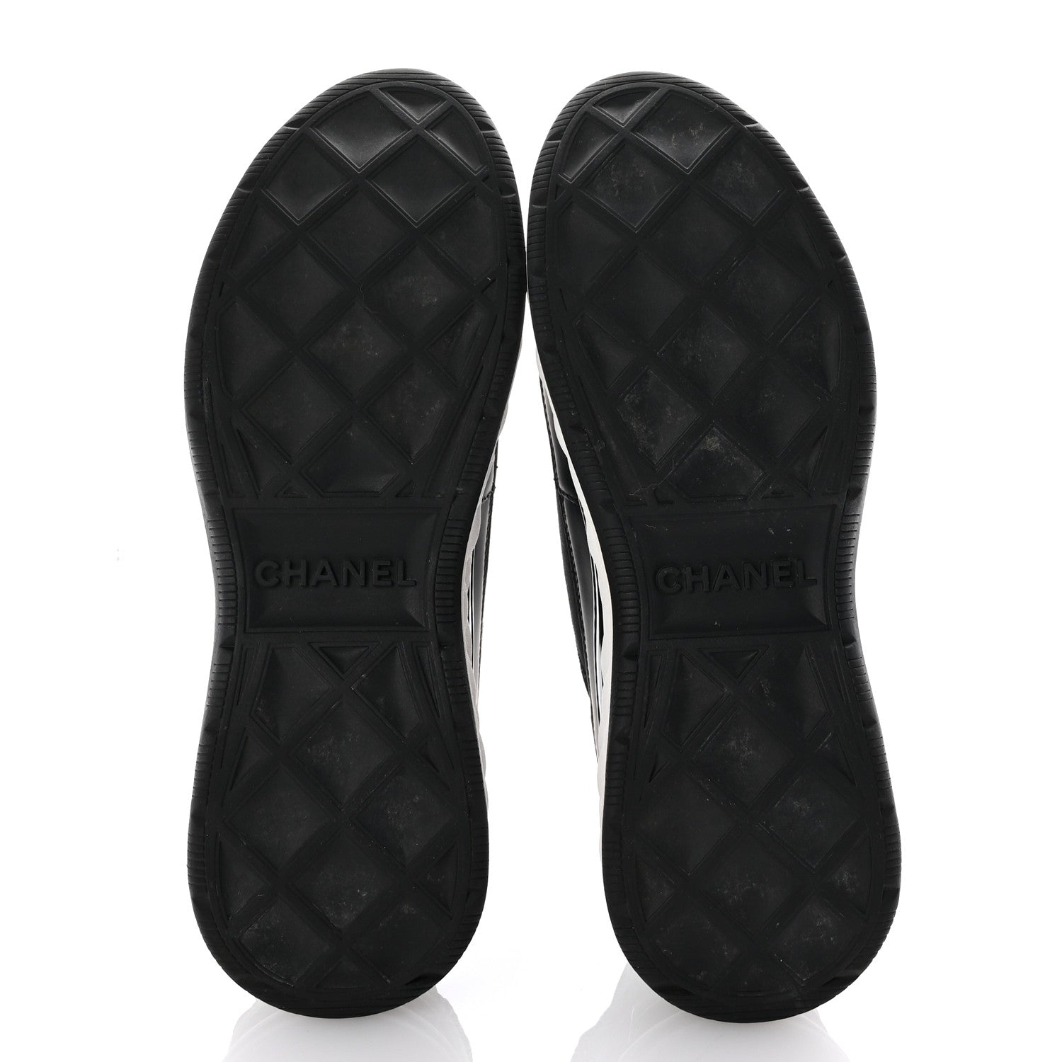 Chanel Velvet Calfskin Mixed Fibers CC Sneakers 39.5 Black 7 of 10