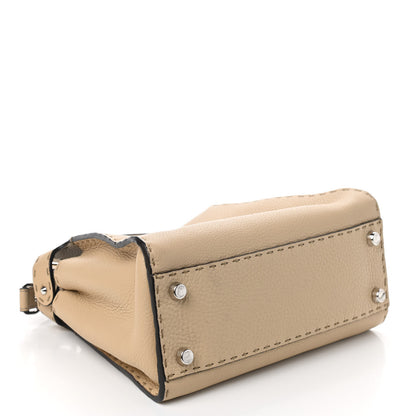 Fendi Cuoio Romano Selleria Medium Peekaboo Iconic Essentially Satchel Paglia Latte Mou 5 of 10