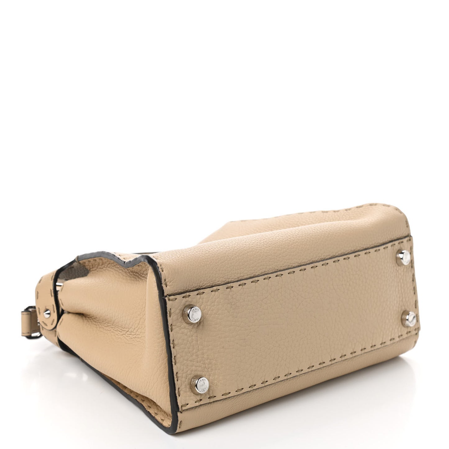 Cuoio Romano Selleria Medium Peekaboo Iconic Essentially Satchel Paglia Latte Mou
