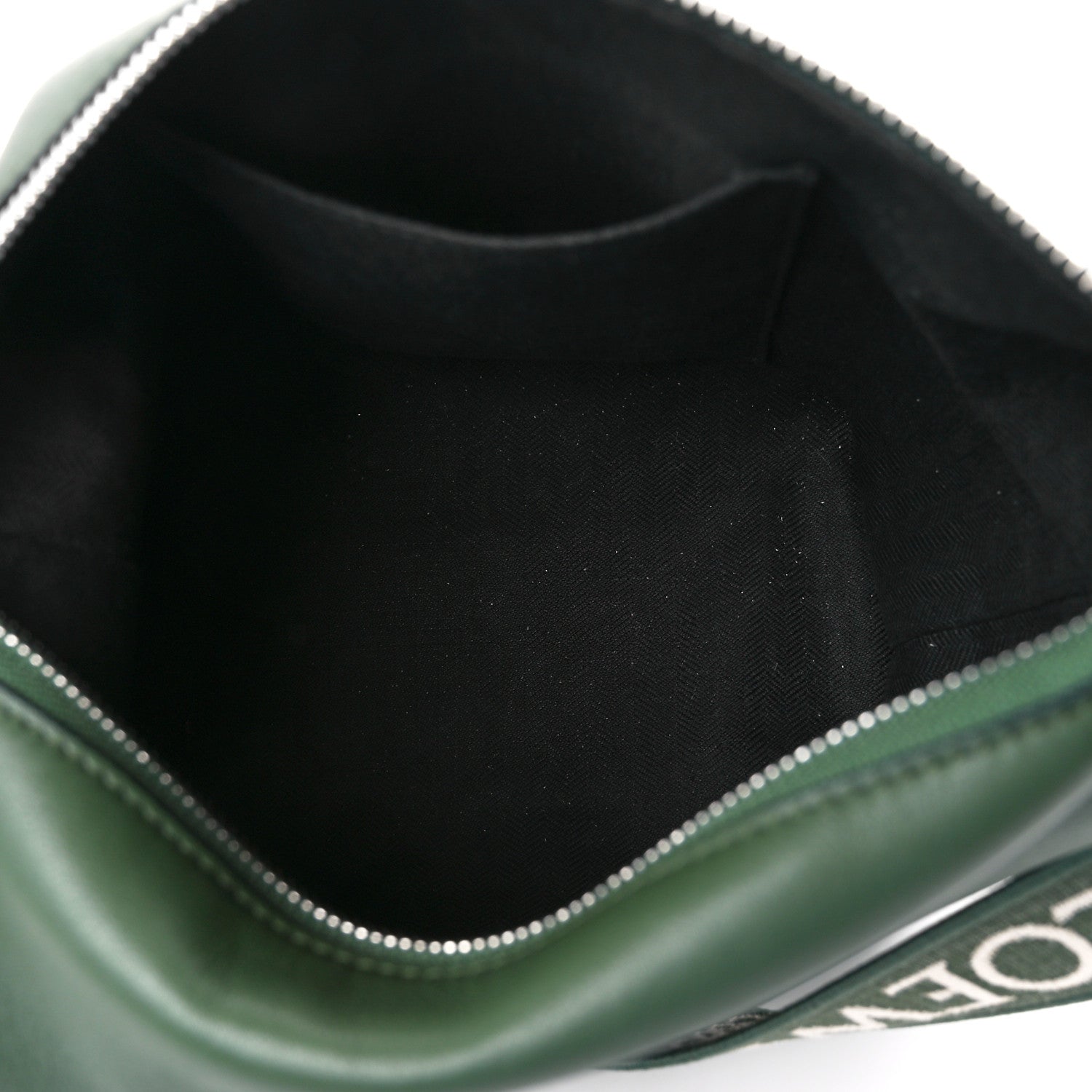 Loewe Supple Smooth Calfskin Jacquard Cubi Crossbody Bag Green 5 of 12