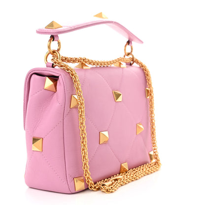 Valentino Garavani Nappa Large Roman Stud Shoulder Bag Giacinto 3 of 9