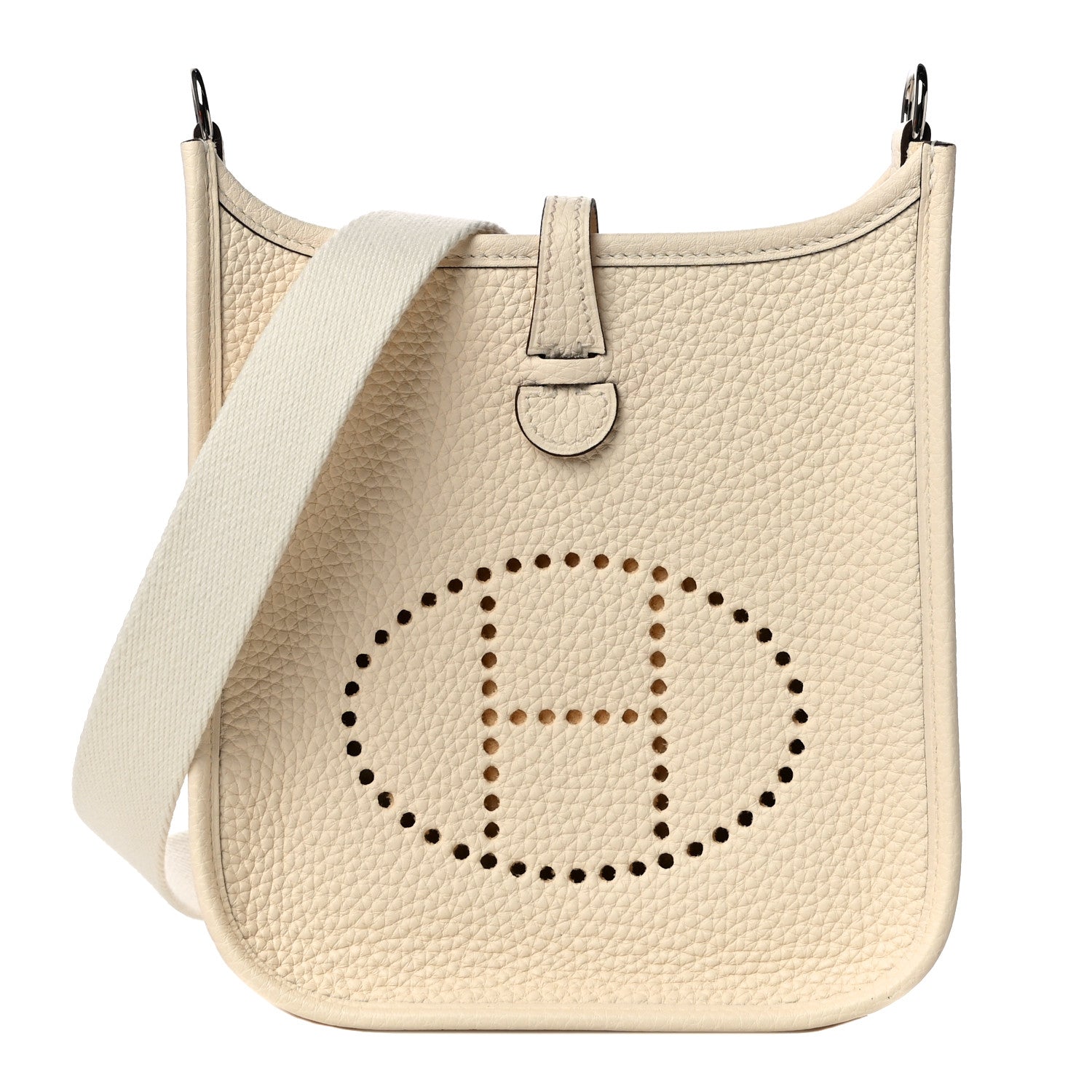 Hermes Taurillon Clemence Amazone Evelyne TPM Nata Craie 1 of 10