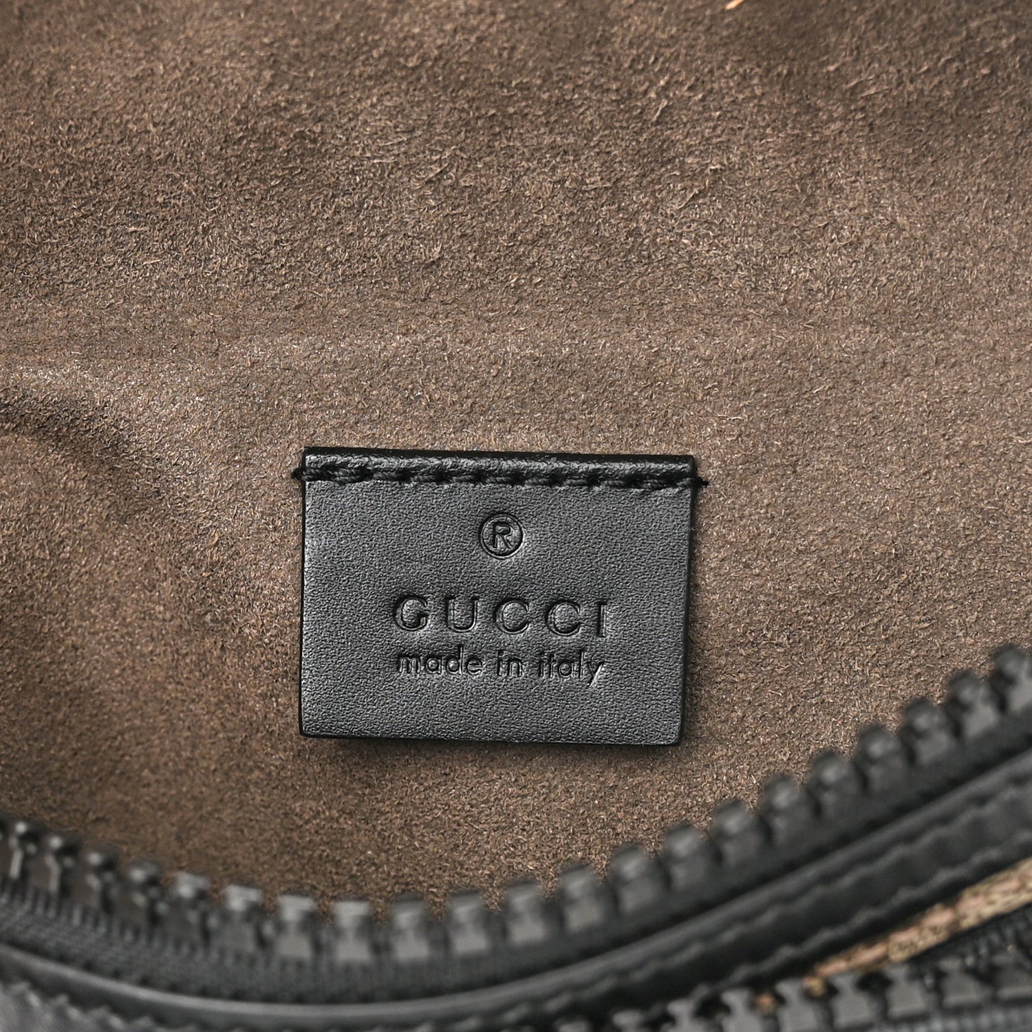 Gucci GG Supreme Monogram Belt Bag Black 6 of 12