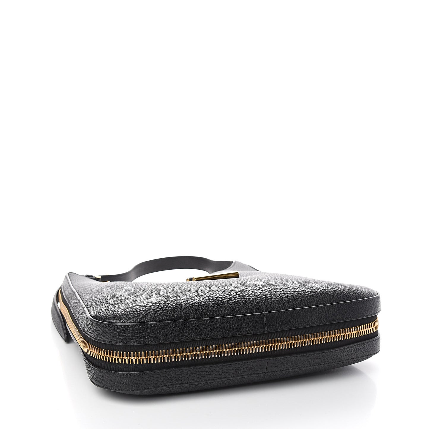 Grained Calfskin Tara Hobo Black