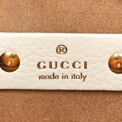 Gucci Grained Calfskin Softbit Medium Shoulder Bag White 6 of 10
