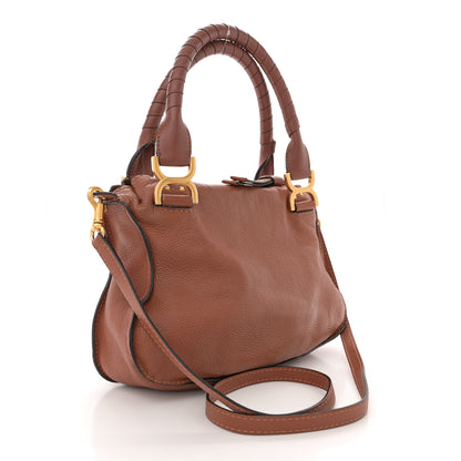 Chloe Calfskin Small Marcie Satchel Tan 2 of 13