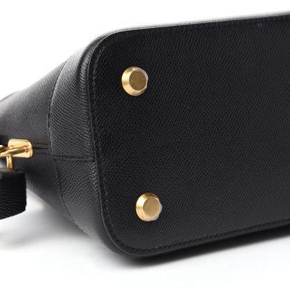 Balenciaga Signature Grained Calfskin Logo S Ville Top Handle Bag Black 6 of 10