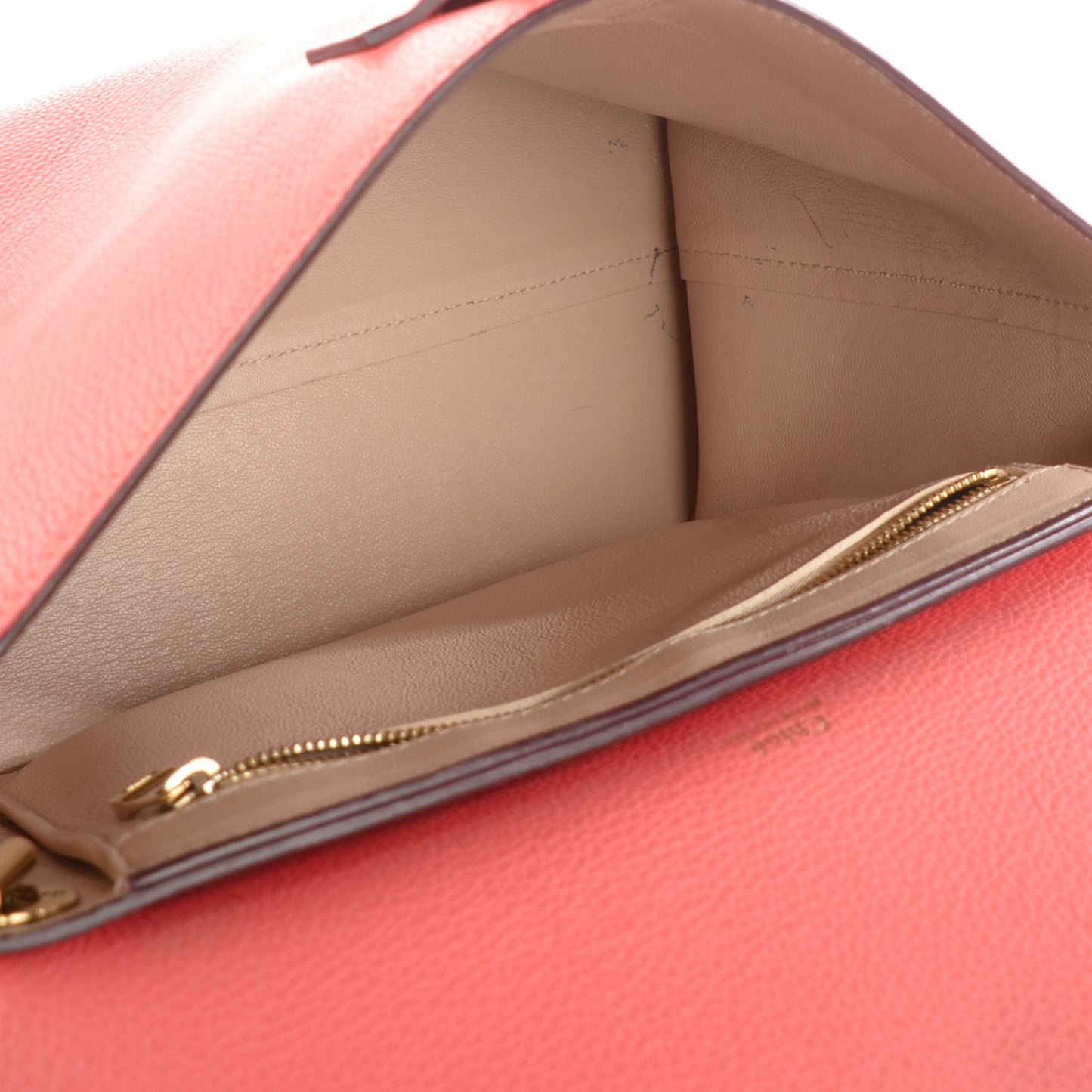 Calfskin Medium Clare Shoulder Bag Star Red